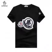 moncler unisex logo front t-shirt homme two badge style 2020